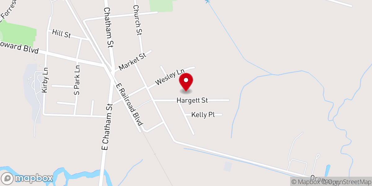 Map showing location of Moores Chapel Missionary Baptist