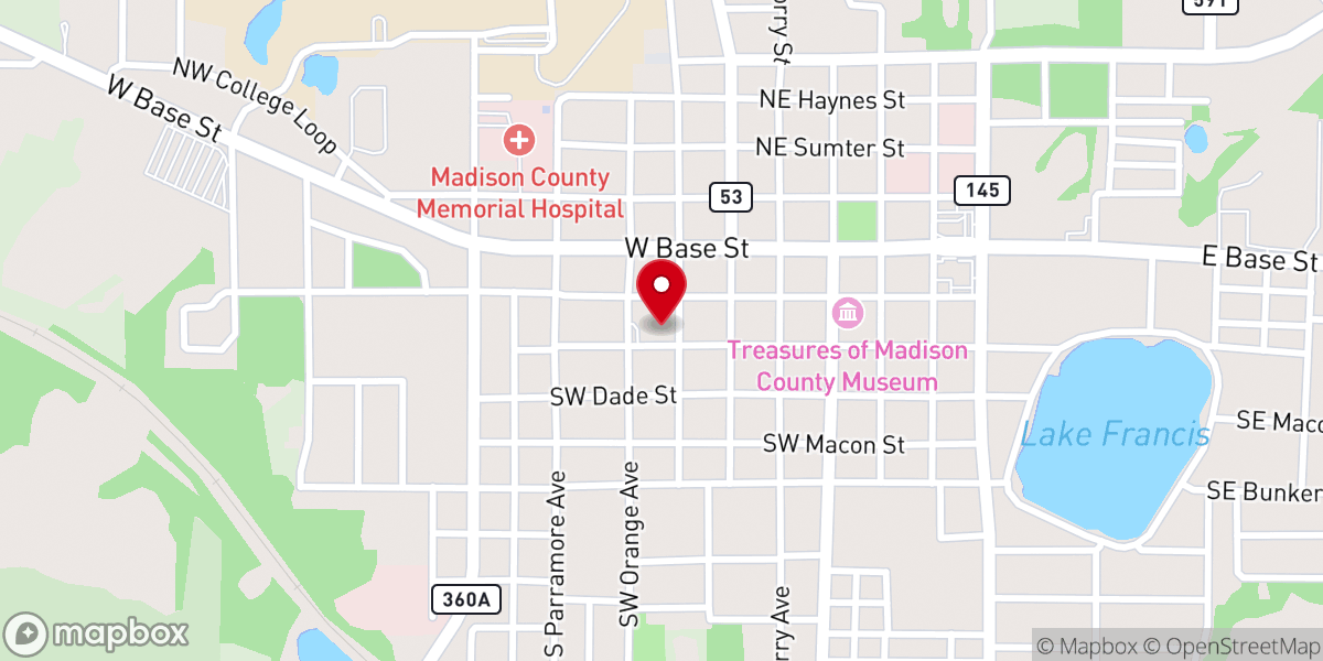 Map showing location of Steps to Healing America Inc