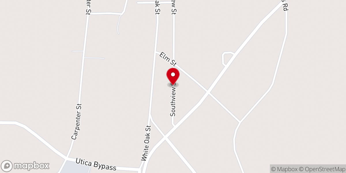 Map showing location of Christian church
