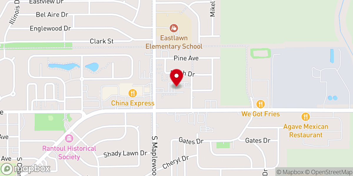 Map showing location of Christian Life Church