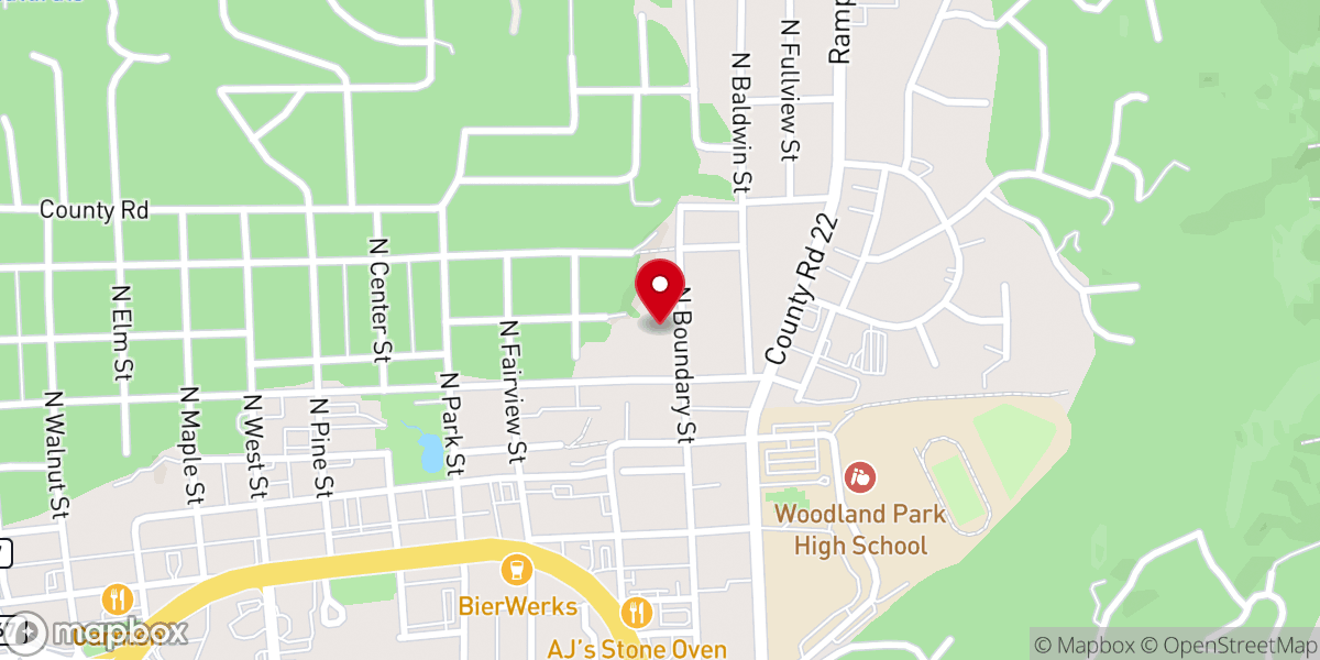 Map showing location of Mountain Hope Baptist Church