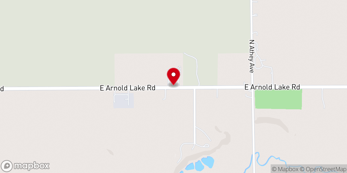 Map showing location of River of Hope Christian Church
