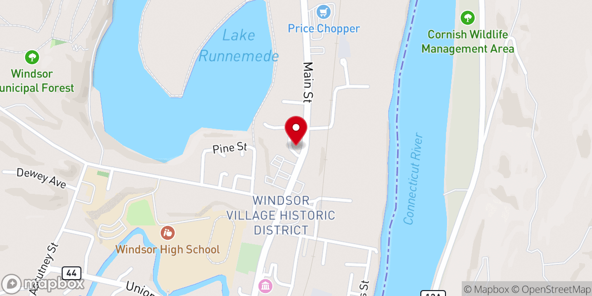 Map showing location of Windsor Community Food Shelf At Trinity Efc - Food Pantry