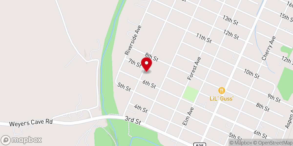 Map showing location of Mt.Moriah Methodist Church