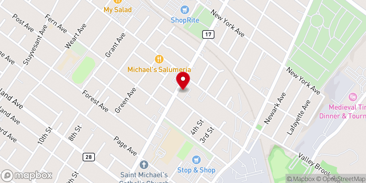 Map showing location of Tamil Catholics Association of USA