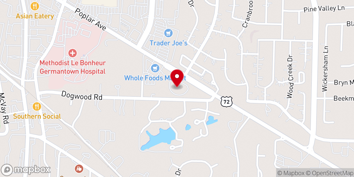 Map showing location of Weddings at Kingsway