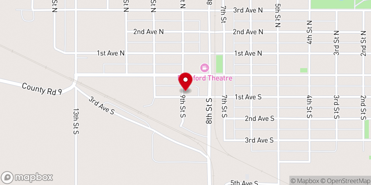 Map showing location of Evangelical Free Church