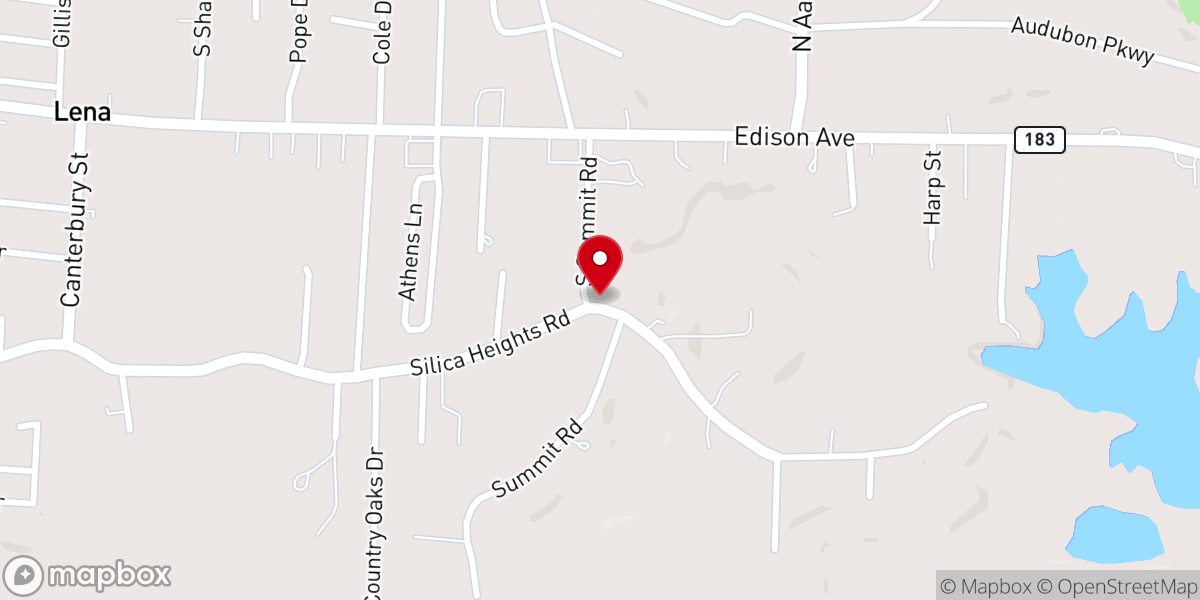 Map showing location of New Summit Church