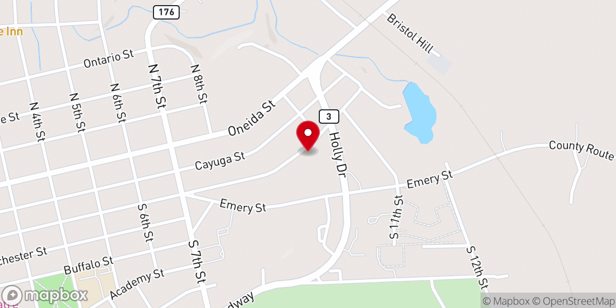Map showing location of Fulton Church of the Nazarene