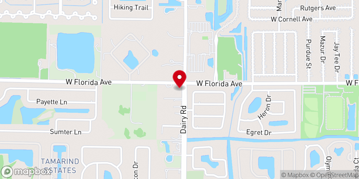 Map showing location of Old Catholic Church in America Central Florida Inc