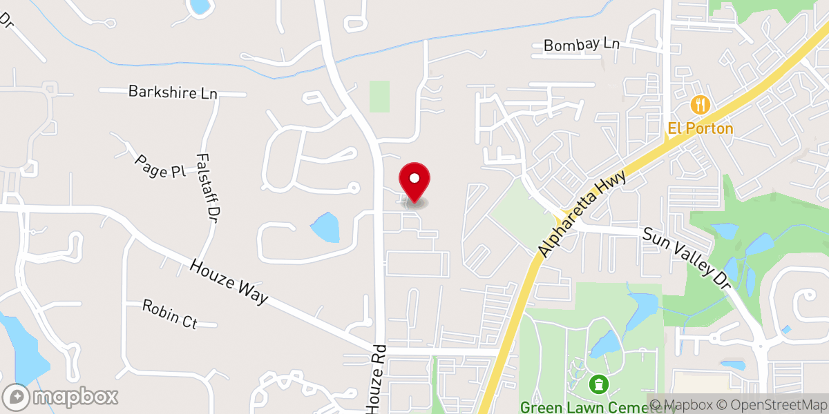 Map showing location of Northside Church