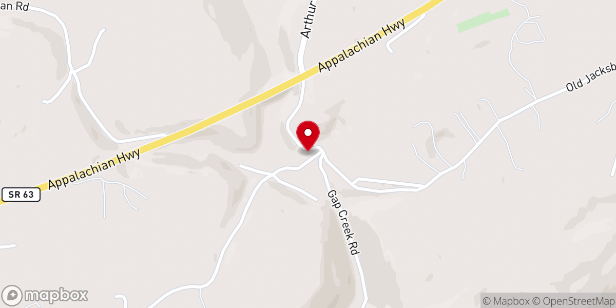 Map showing location of Summey Bridge Church