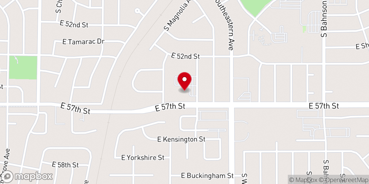 Map showing location of Embrace Church