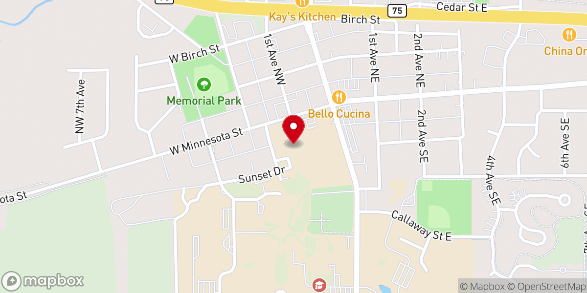 Map showing location of Saint Benedict's Monastery