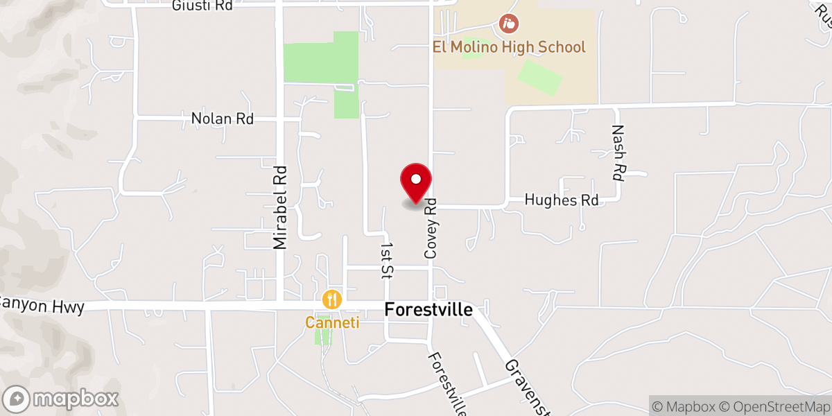 Map showing location of Missionary Independent Spiritual Church