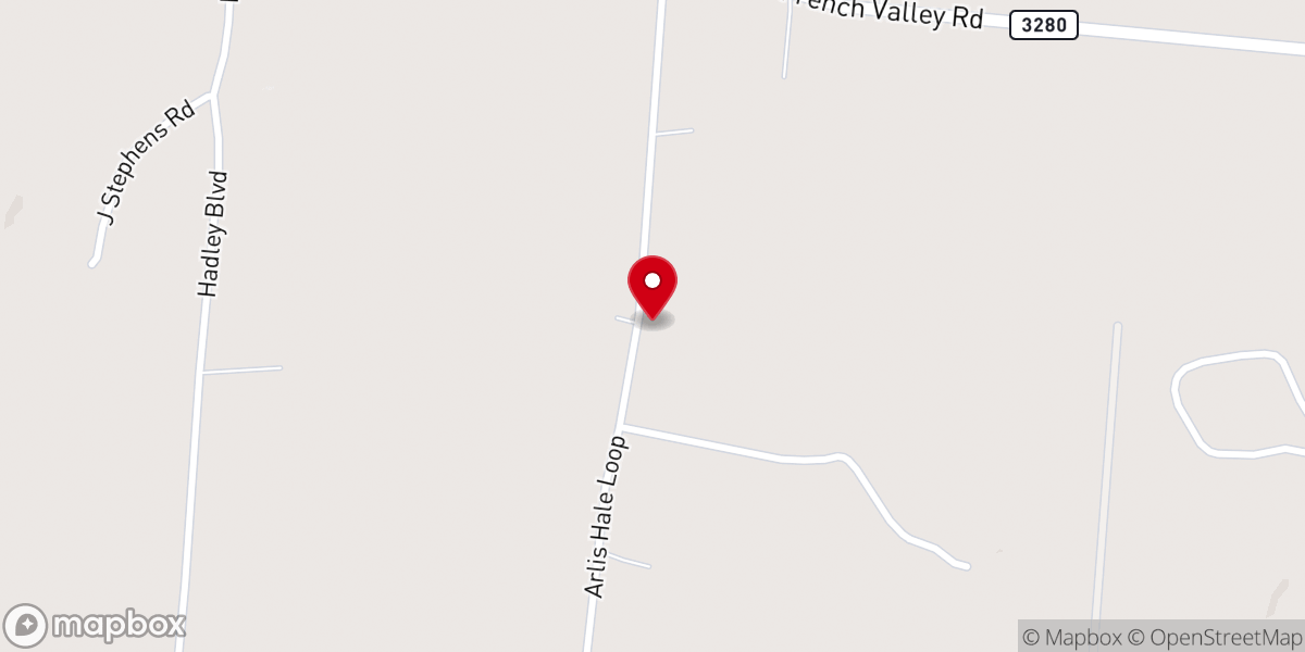 Map showing location of New Victory Baptist Church