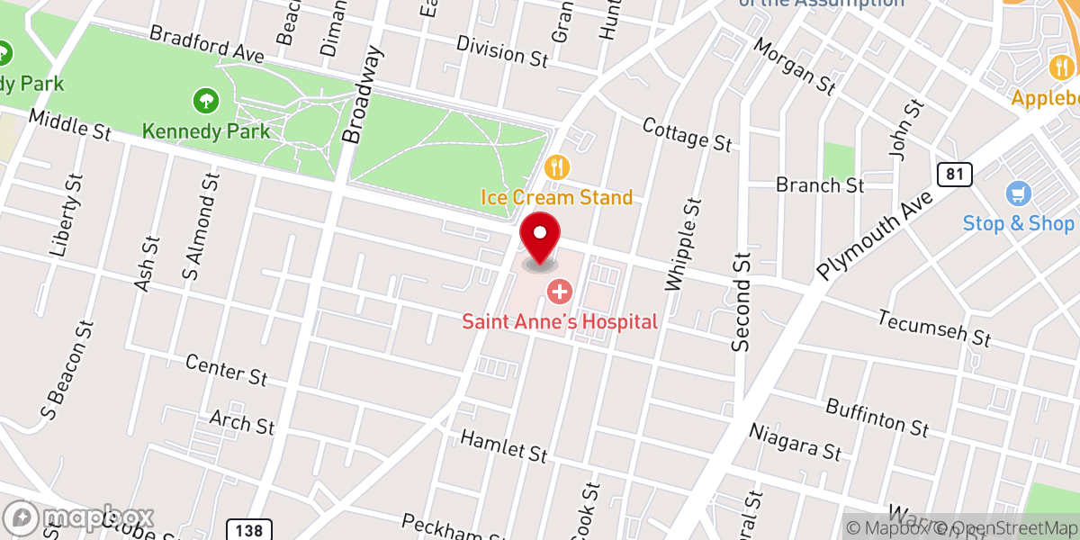 Map showing location of Saint Annes Conference Saint Vincent Depaul
