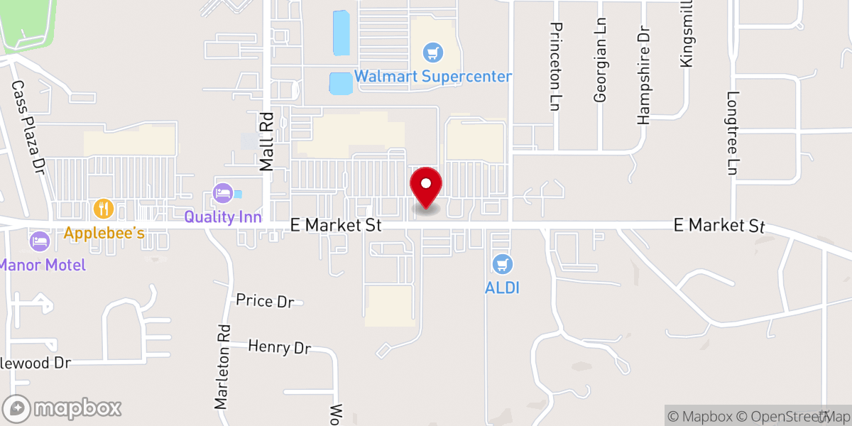 Map showing location of Southside Fellowship Church of God Inc