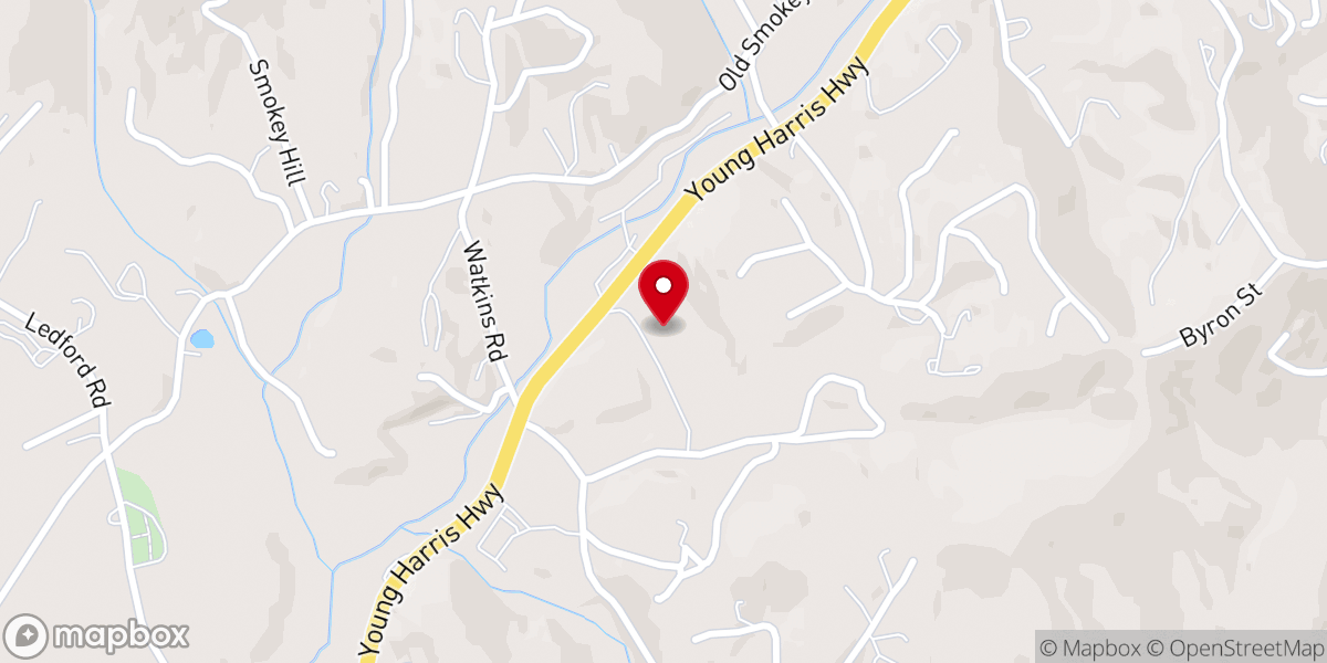 Map showing location of Grace Blairsville