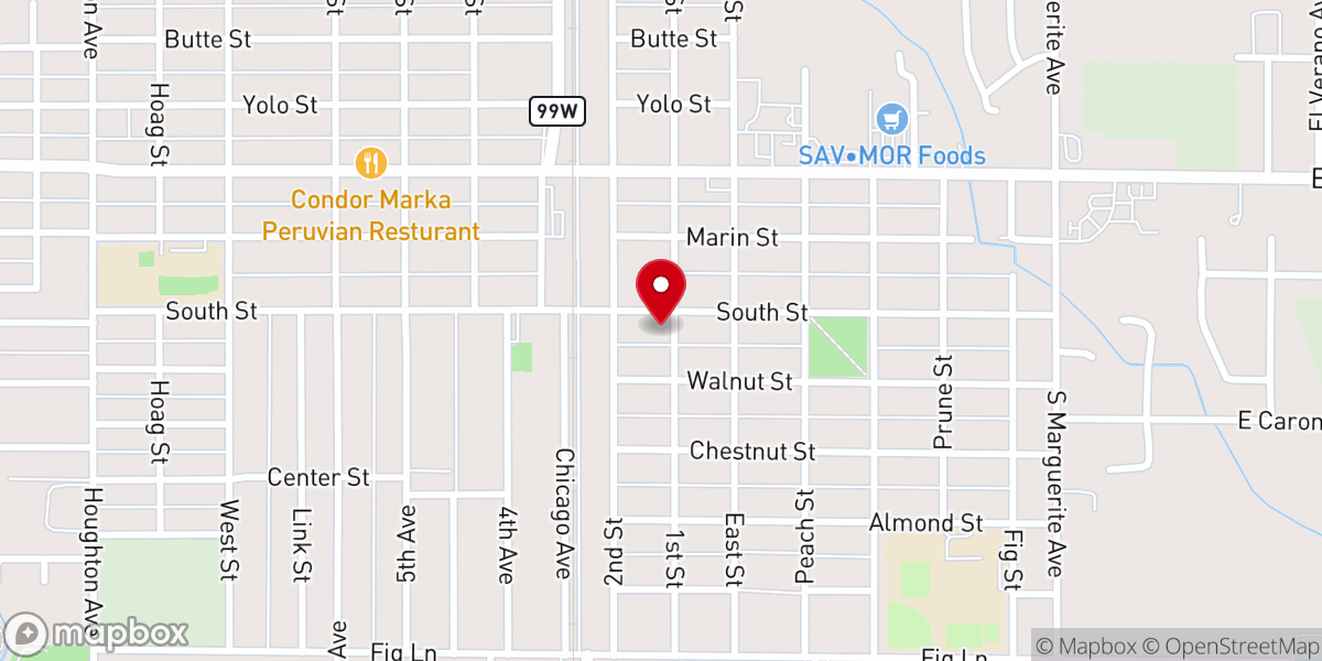 Map showing location of Full Gospel Restoration Church