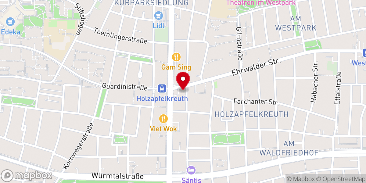 Map showing location of Freikirche der Siebenten-Tags-Adventisten - FGZ am Westpark - Adventgemeinde Waldfrieden
