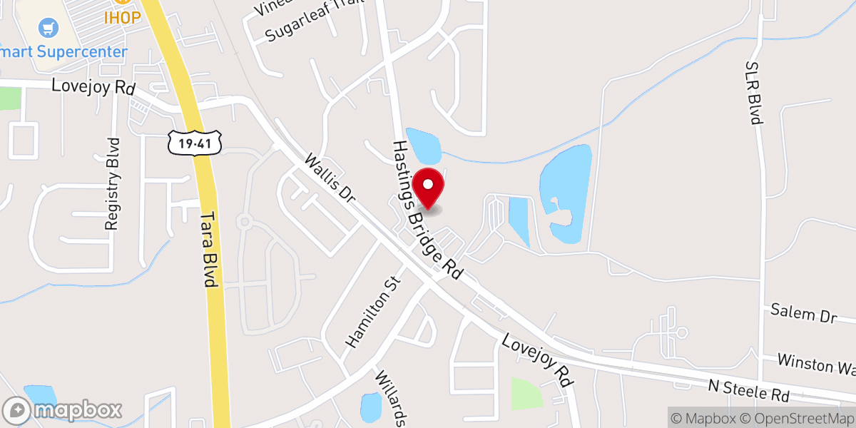 Map showing location of City Of Lovejoy Community Center