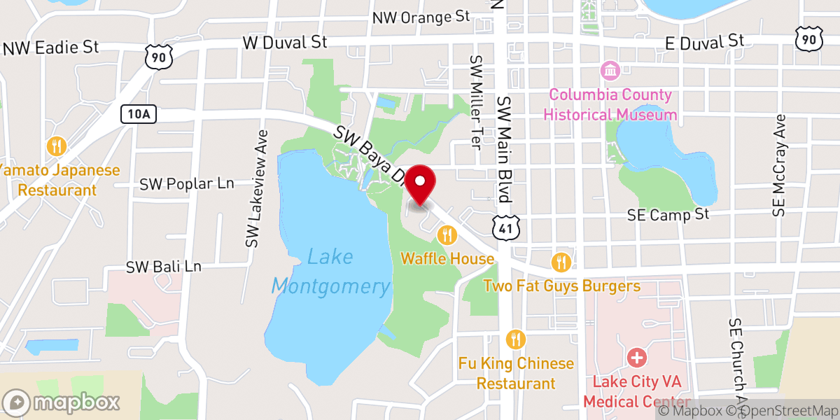 Map showing location of New Life Christian Fellowship