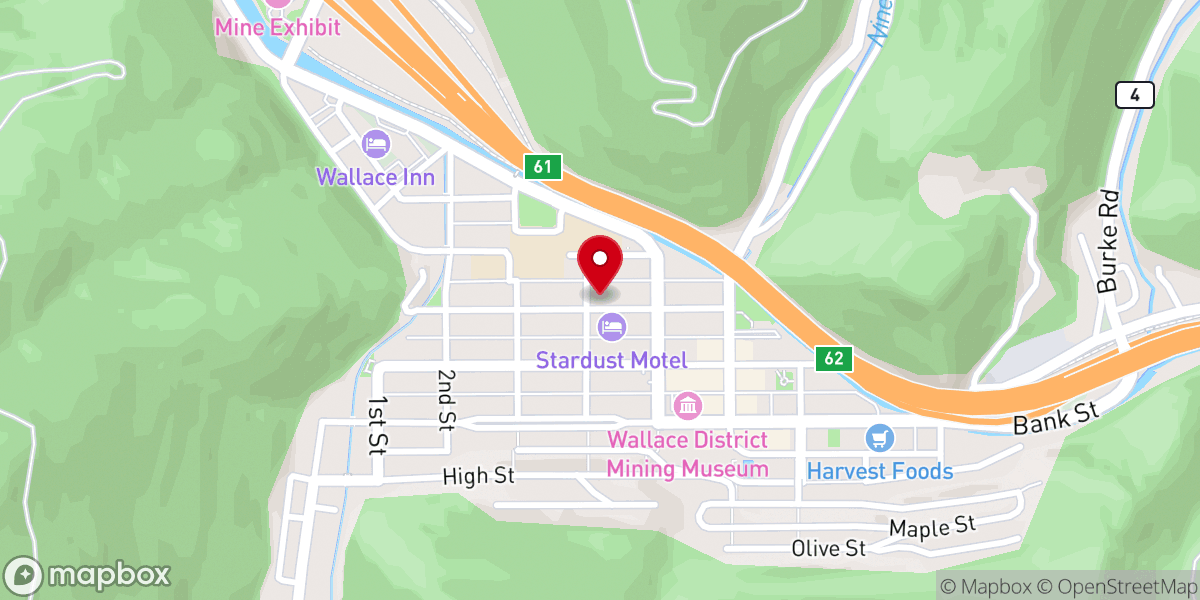 Map showing location of The Prayer Station