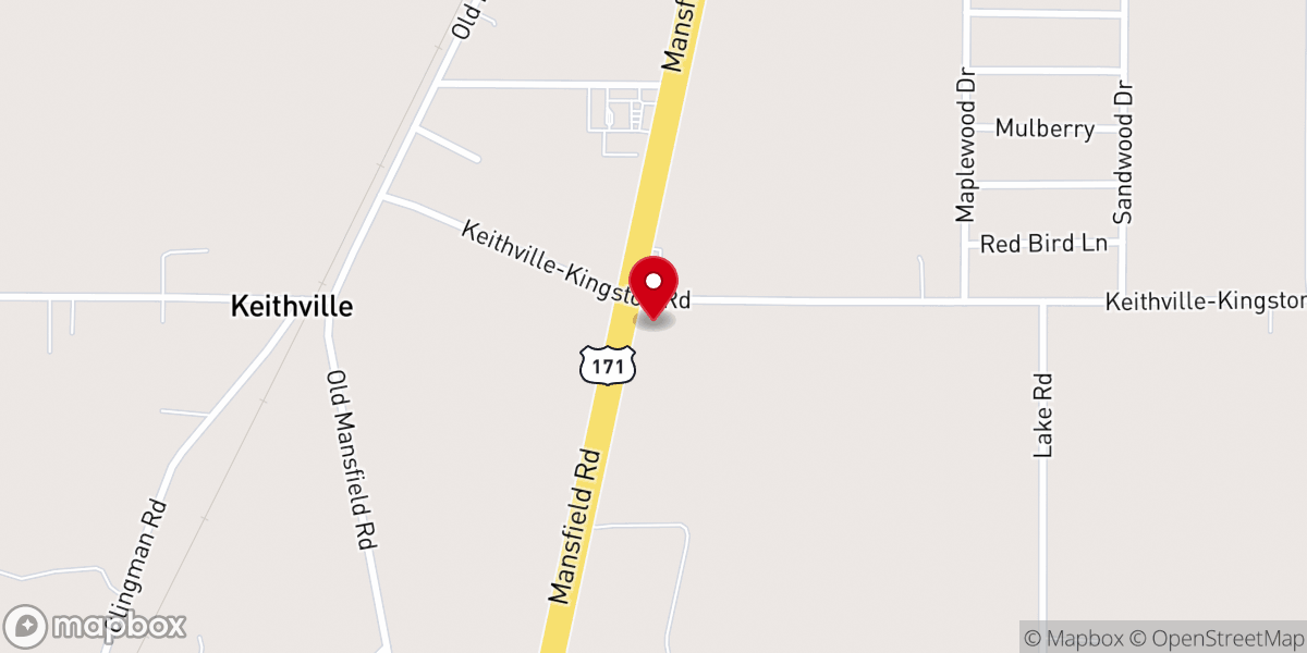Map showing location of McDonald Chapel United Methodist Church
