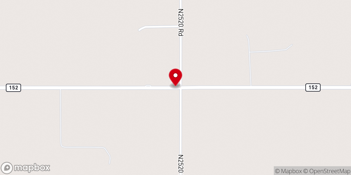 Map showing location of Oakdale Church