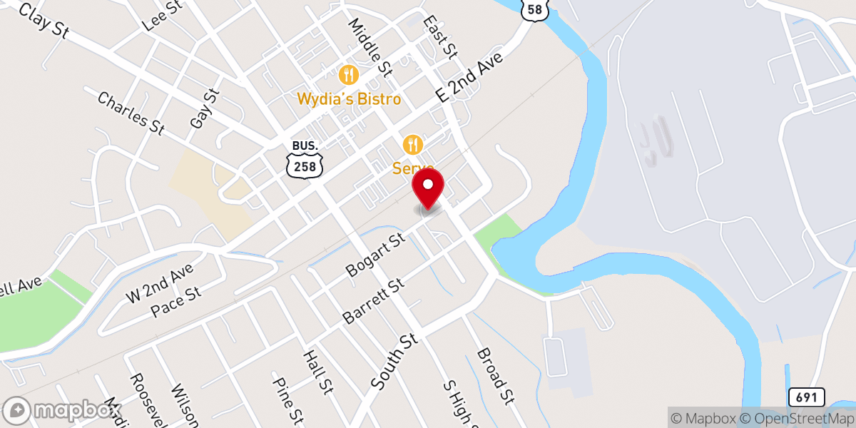 Map showing location of Rapture Church of Christ