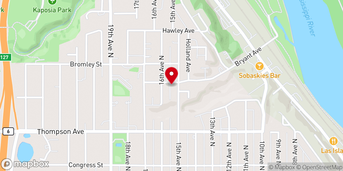 Map showing location of Clark Memorial United Church