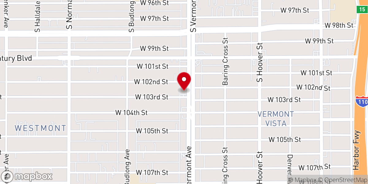 Map showing location of El Shaddai Christian Fellow