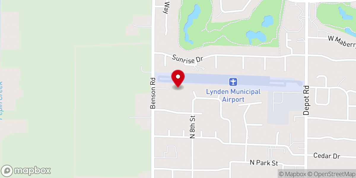 Map showing location of United Reformed Church of Lynden