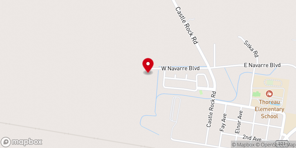 Map showing location of St. Bonaventure Indian Mission and School