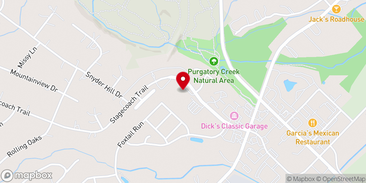Map showing location of Heart San Marcos Church Inc