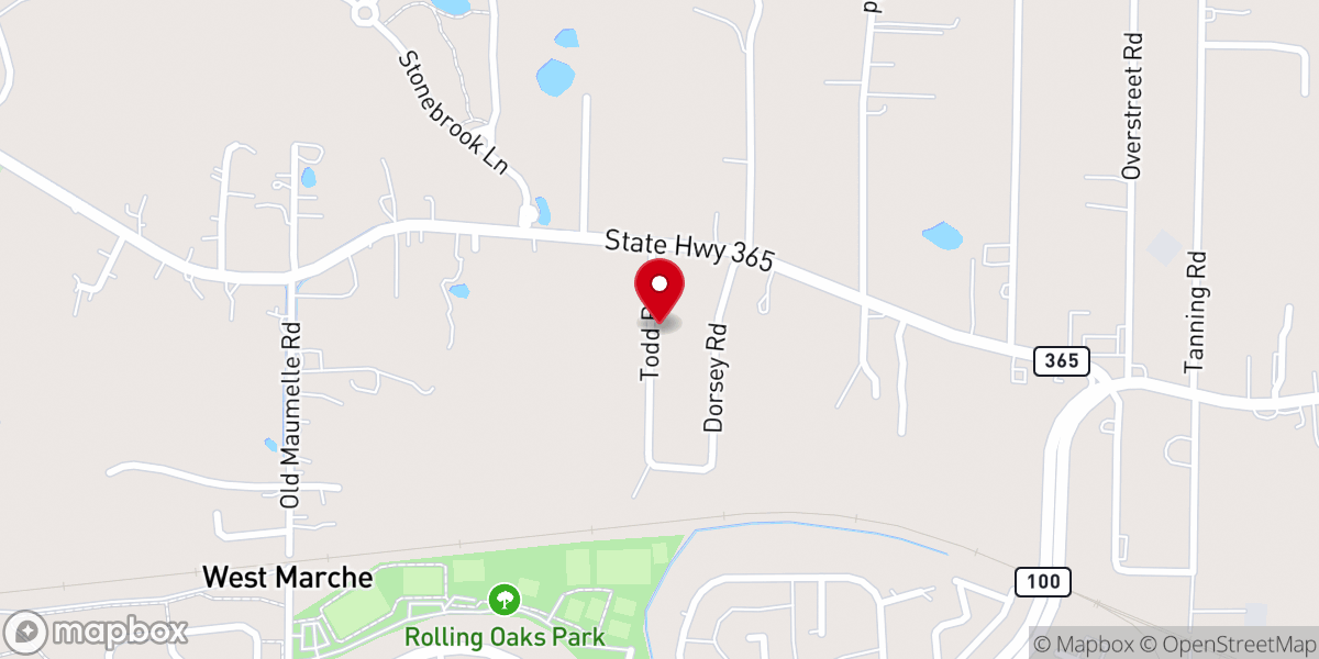 Map showing location of Amazing Grace Assembly of God