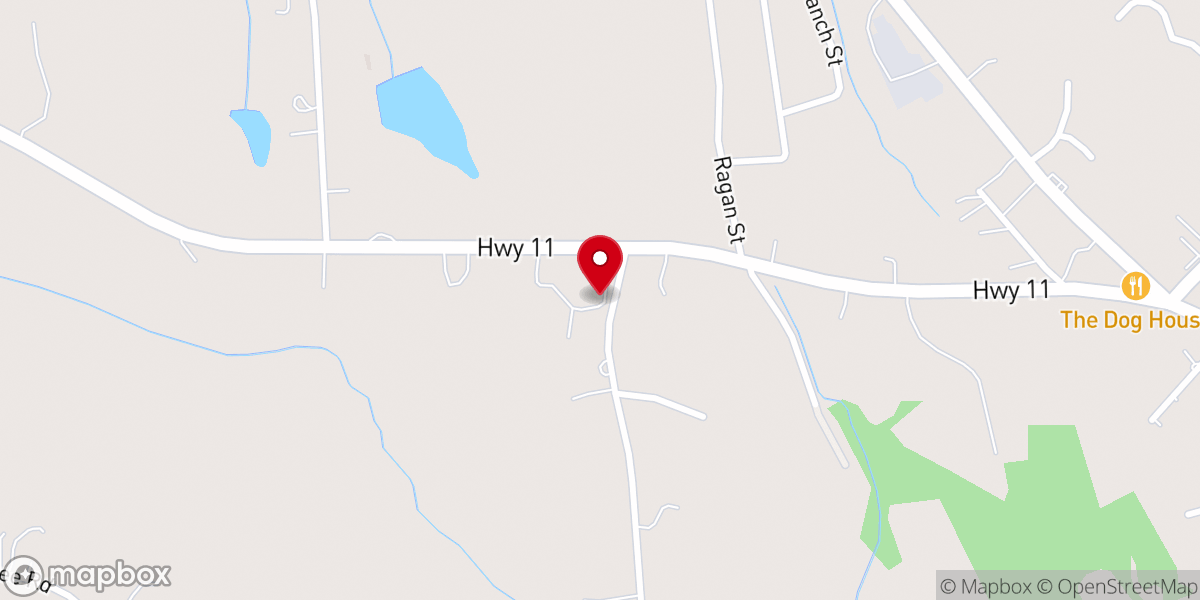 Map showing location of Parkway Baptist Church