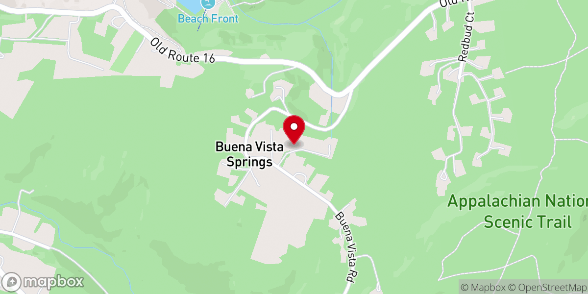 Map showing location of Bellarmine Retreat Center