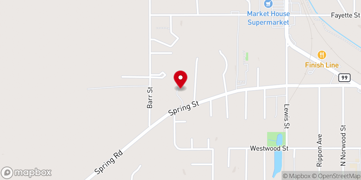 Map showing location of Holy Trinity Anglican Parish