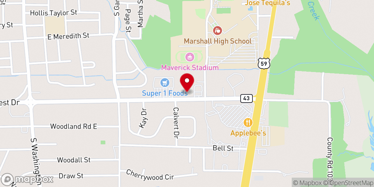Map showing location of Good Shepherd Lutheran Church