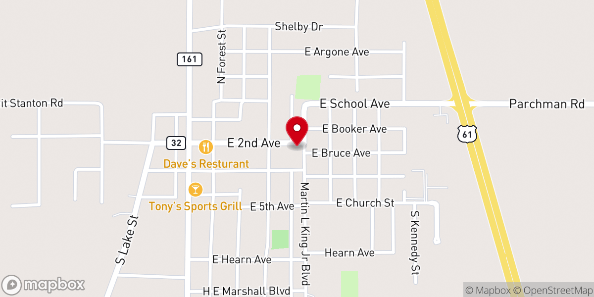 Map showing location of St Mary's Catholic Church