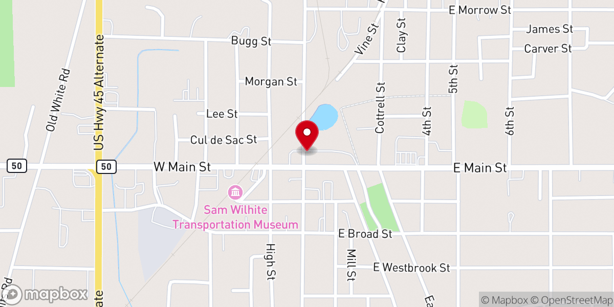 Map showing location of Jesus Is the Way Outreach Ministry