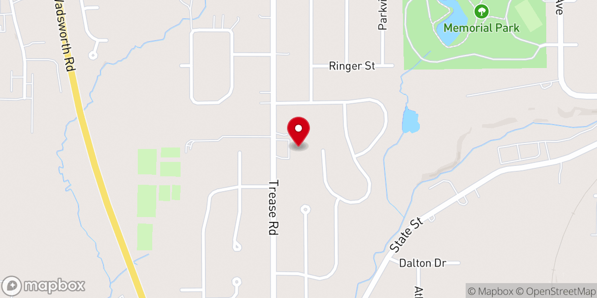 Map showing location of First Mennonite Church