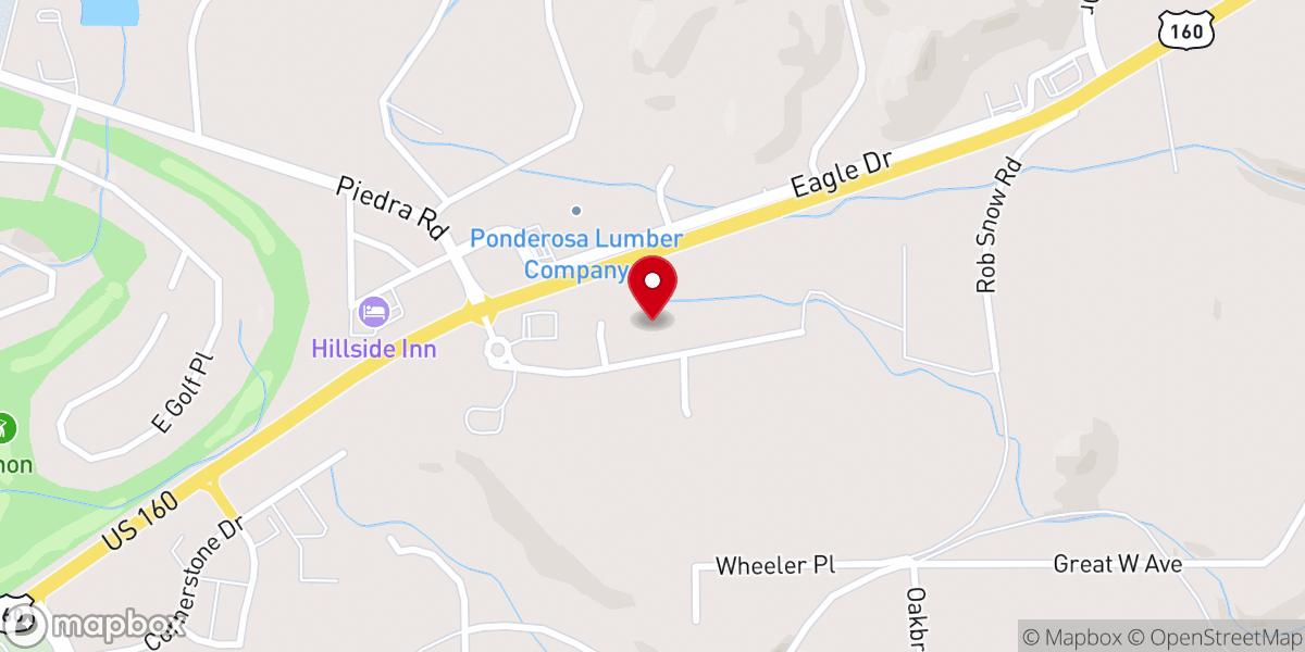 Map showing location of Trinity Anglican Church