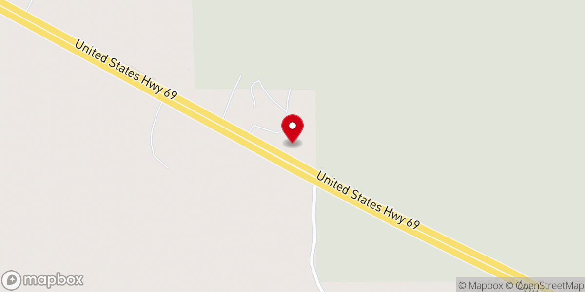 Map showing location of Shawnee Church of Jesus Christ