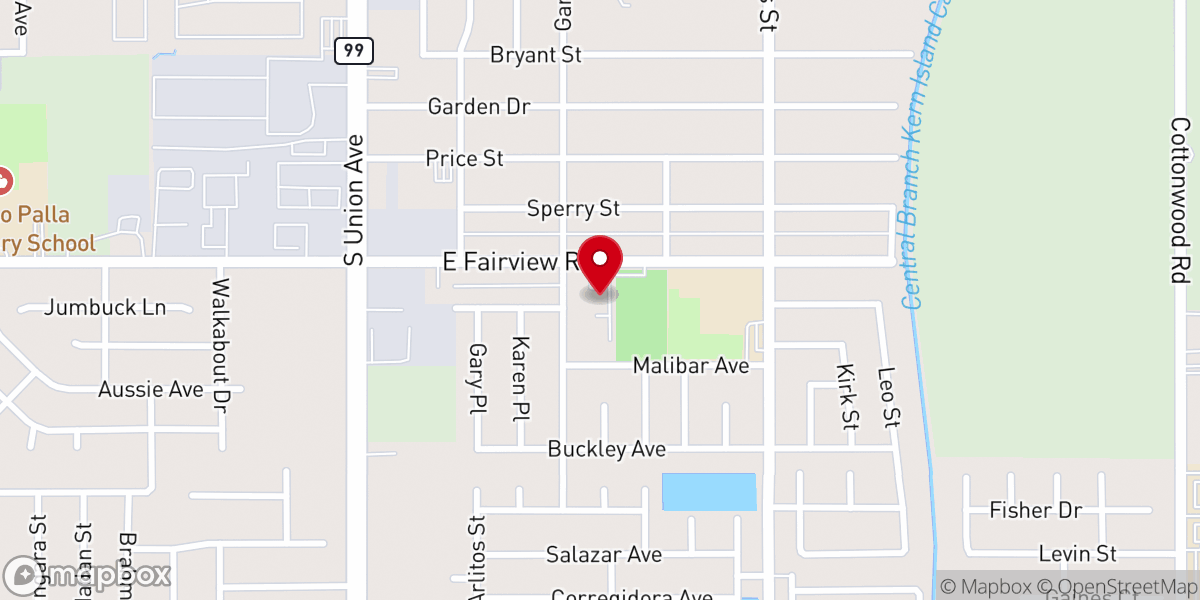 Map showing location of Jesus Name Assembly Church
