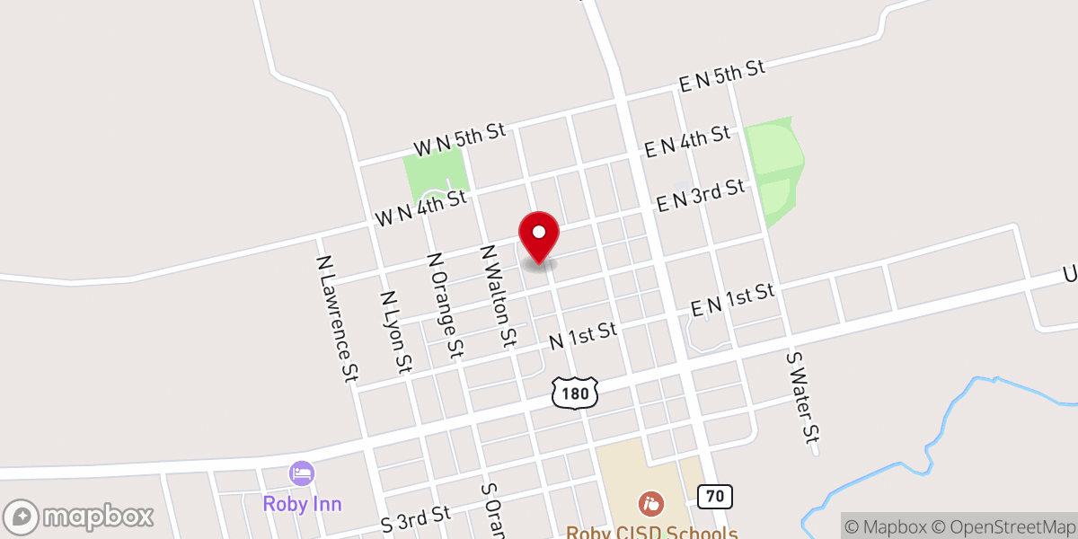 Map showing location of Methodist Church Parsonage