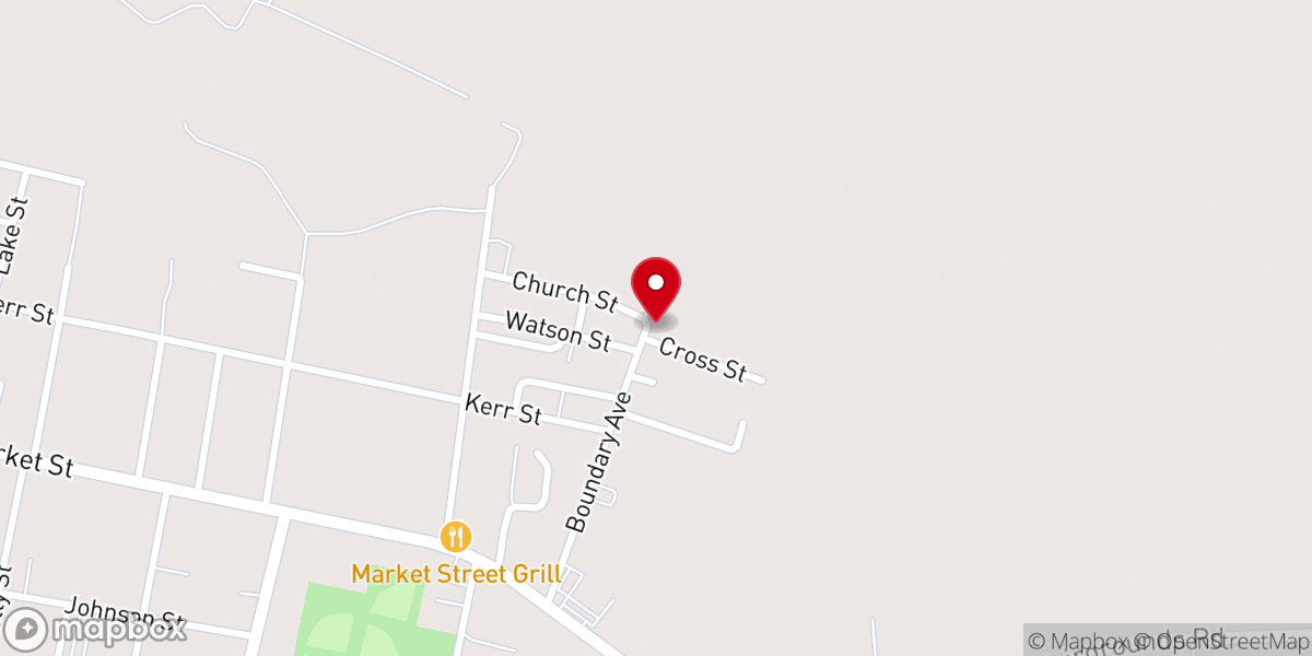 Map showing location of Bethel AME Church