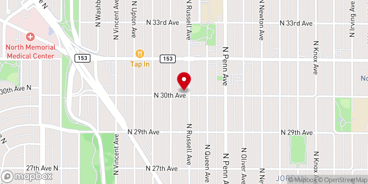 Map showing location of The Purpose Church